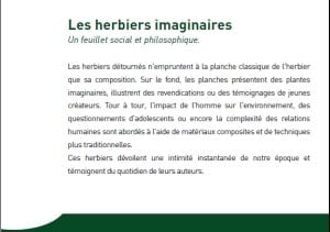 herbiers imaginaires