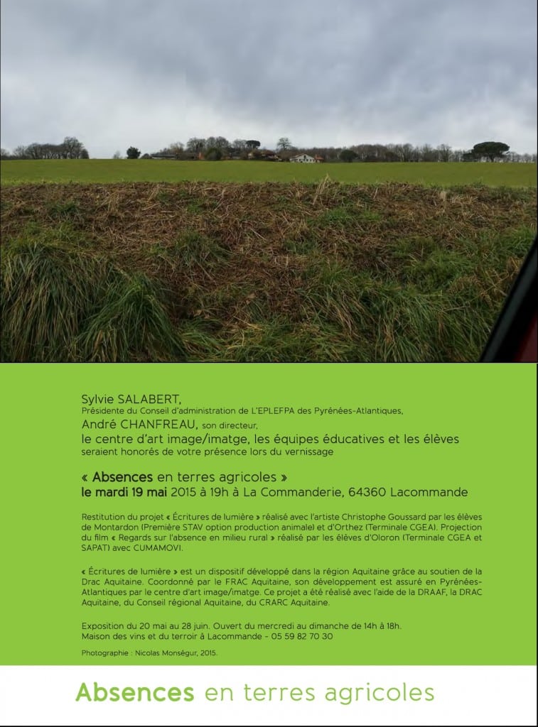 invitation Absences en terres agricoles1